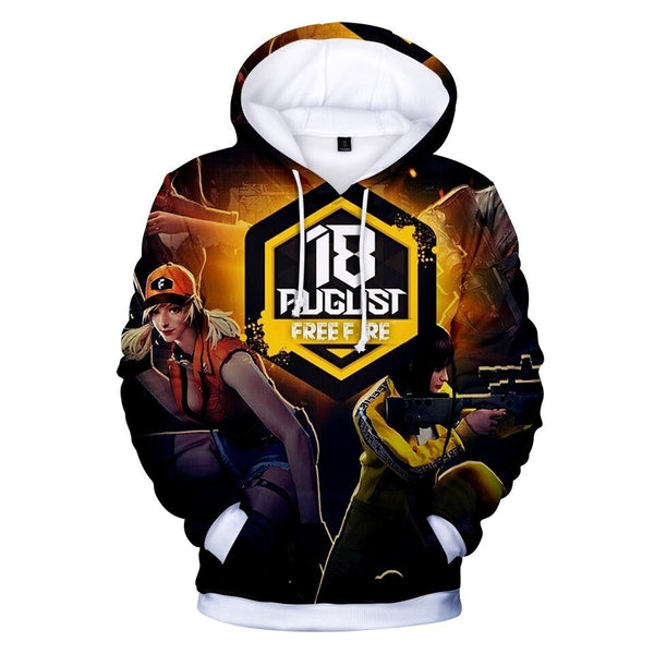 Blusa Jaqueta 3D Full Personagem Laura Game Jogo Free Fire Top