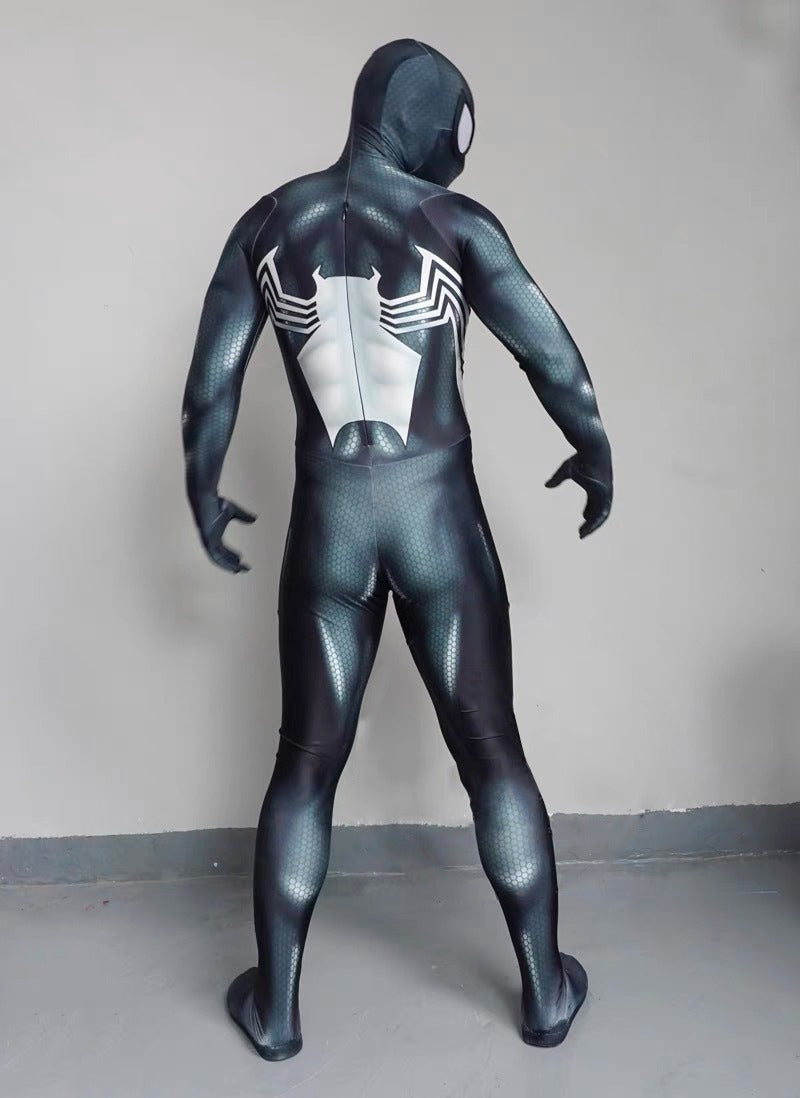 Fantasia Venom Simbionte Adulto Cosplay Traje Luxo