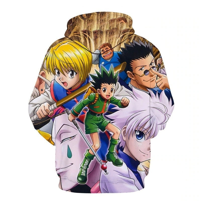 Blusa Jaqueta 3D Full Personagens Exame Anime Hunter X Hunter Top