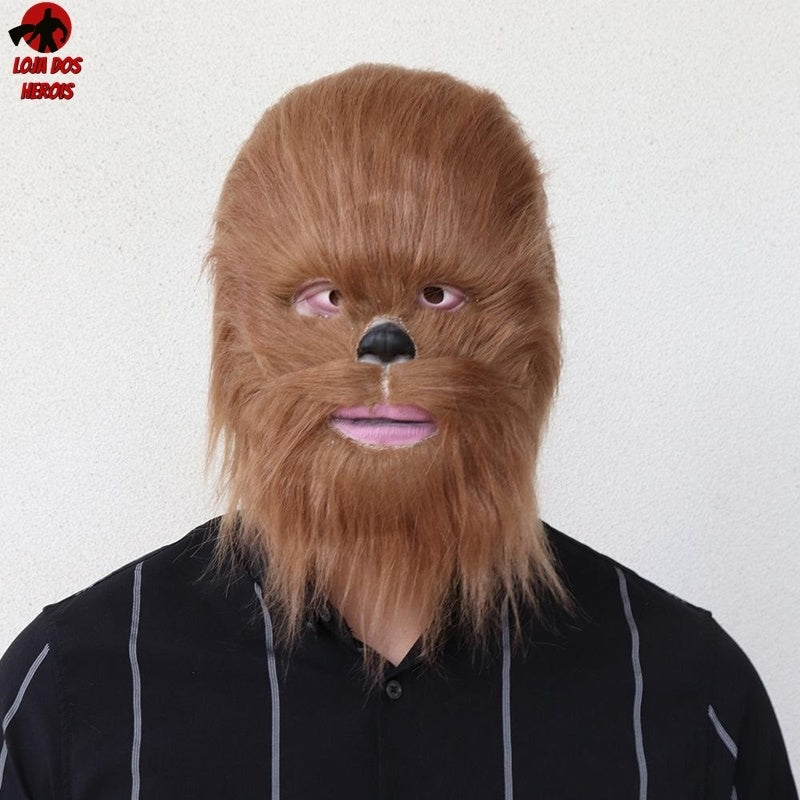 Máscara Cosplay Chewbacca Star Wars Realista Latex Capuz