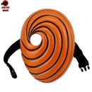Máscara Cosplay Obito Uchiha Tobi Akatsuki Naruto Realista Latex Capuz