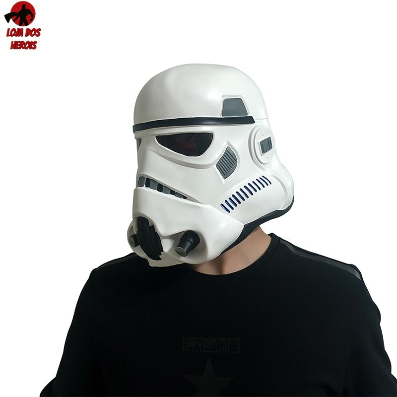 Máscara Cosplay Stormtrooper Modelo 2 Star Wars Realista Latex Capuz