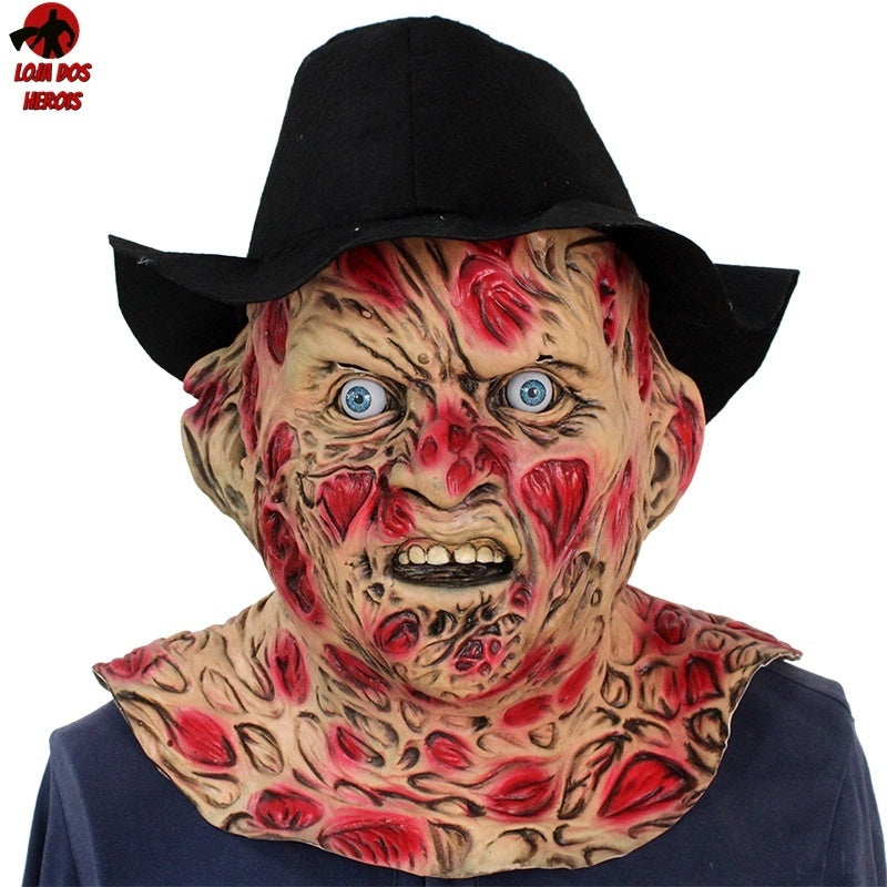 Máscara Cosplay Freddy Krueger Modelo 2 Realista Latex Capuz