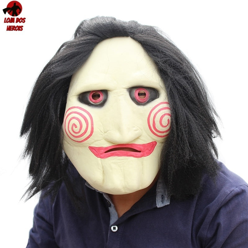 Máscara Cosplay Jigsaw Jogos Mortais Realista Latex Capuz