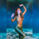 Fantasia Feminina Mera Filme Aquaman Traje Luxo Cosplay Mulheres