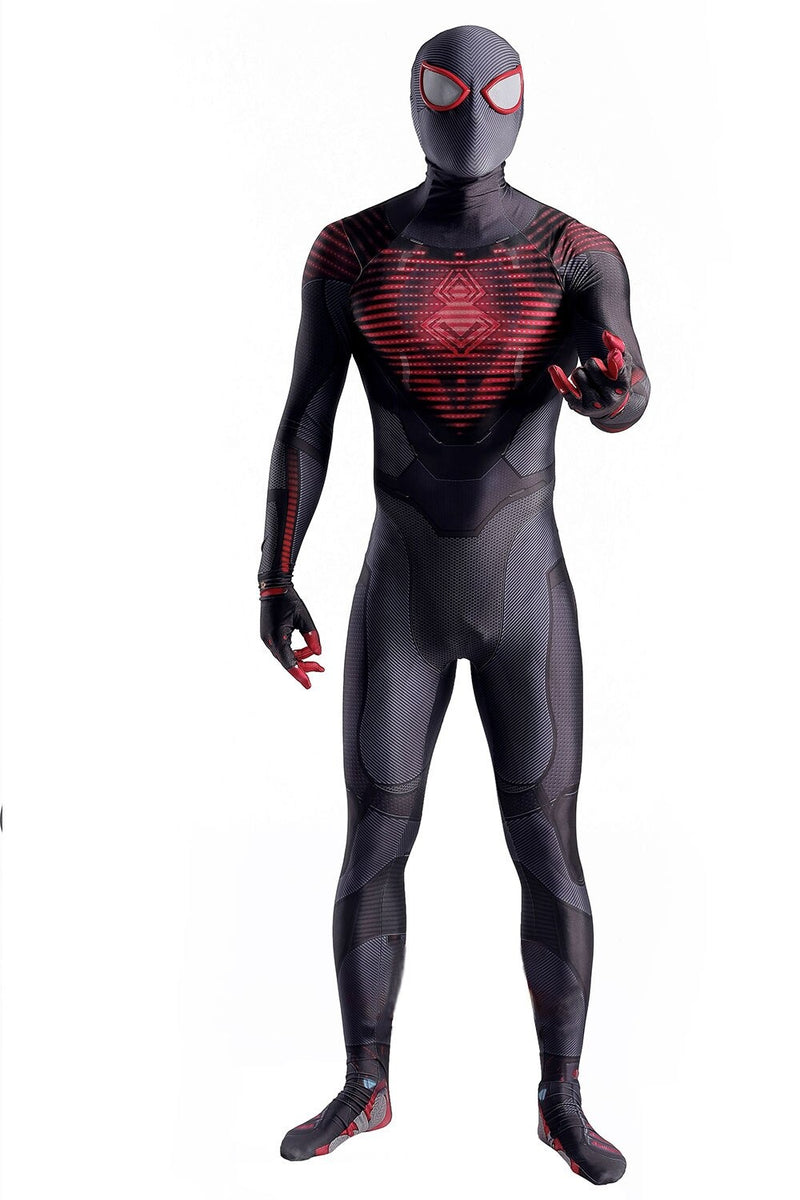 Fantasia Homem-Aranha Miles Morales Game Cosplay Traje Luxo Profissional