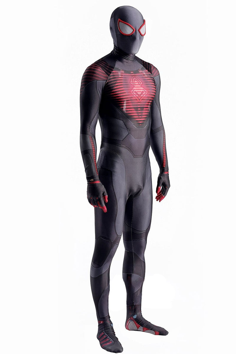 Fantasia Homem-Aranha Miles Morales Game Cosplay Traje Luxo Profissional