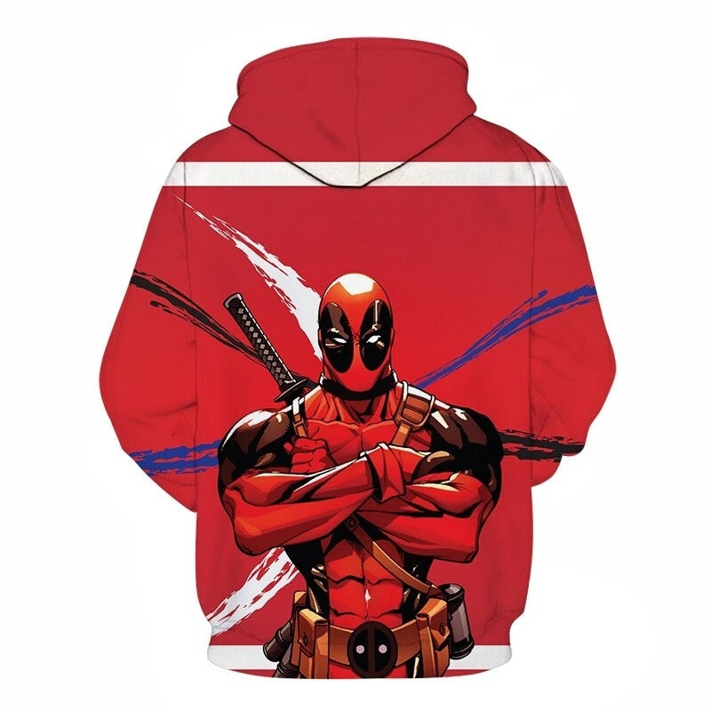 Blusa Jaqueta 3D Full Deadpool Personagem Desenho Hq Top