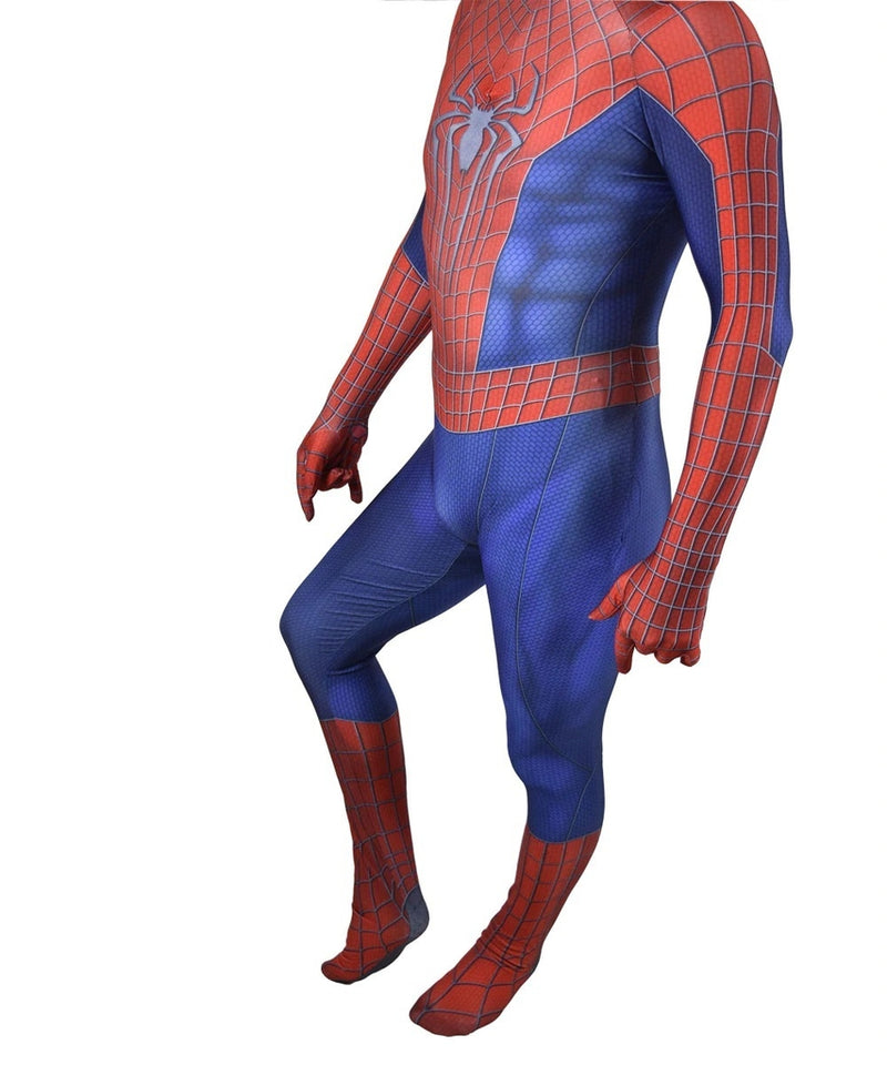 Fantasia Masculina Espetacular Homem Aranha Adulto Cosplay Traje Luxo Andrew Garfield