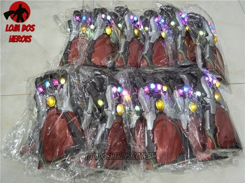 Manopla do infinito Com LED - Homem de Ferro Filme vingadores Luva Thanos