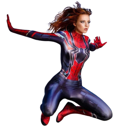 Fantasia Homem-Aranha de Ferro Feminina Luxo Traje Profissional Cosplay Mulheres