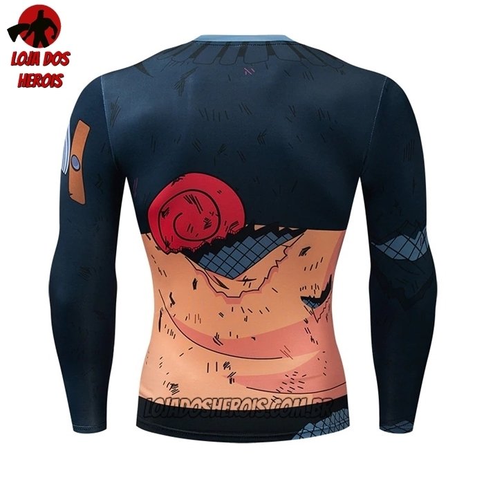 Camisa/Camiseta Hash Guard Naruto Uzumaki Manga Compressão Segunda Pele