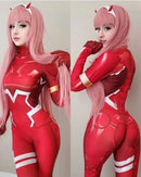 Fantasia Zero Two Completa Cosplay Feminino Luxo Traje Profissional
